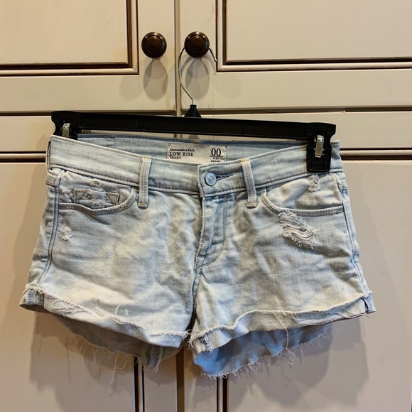 Abercrombie light wash short shorts - Picture 1 of 2